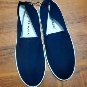 Navy Blue, Unisex Slide On Shoes US 9